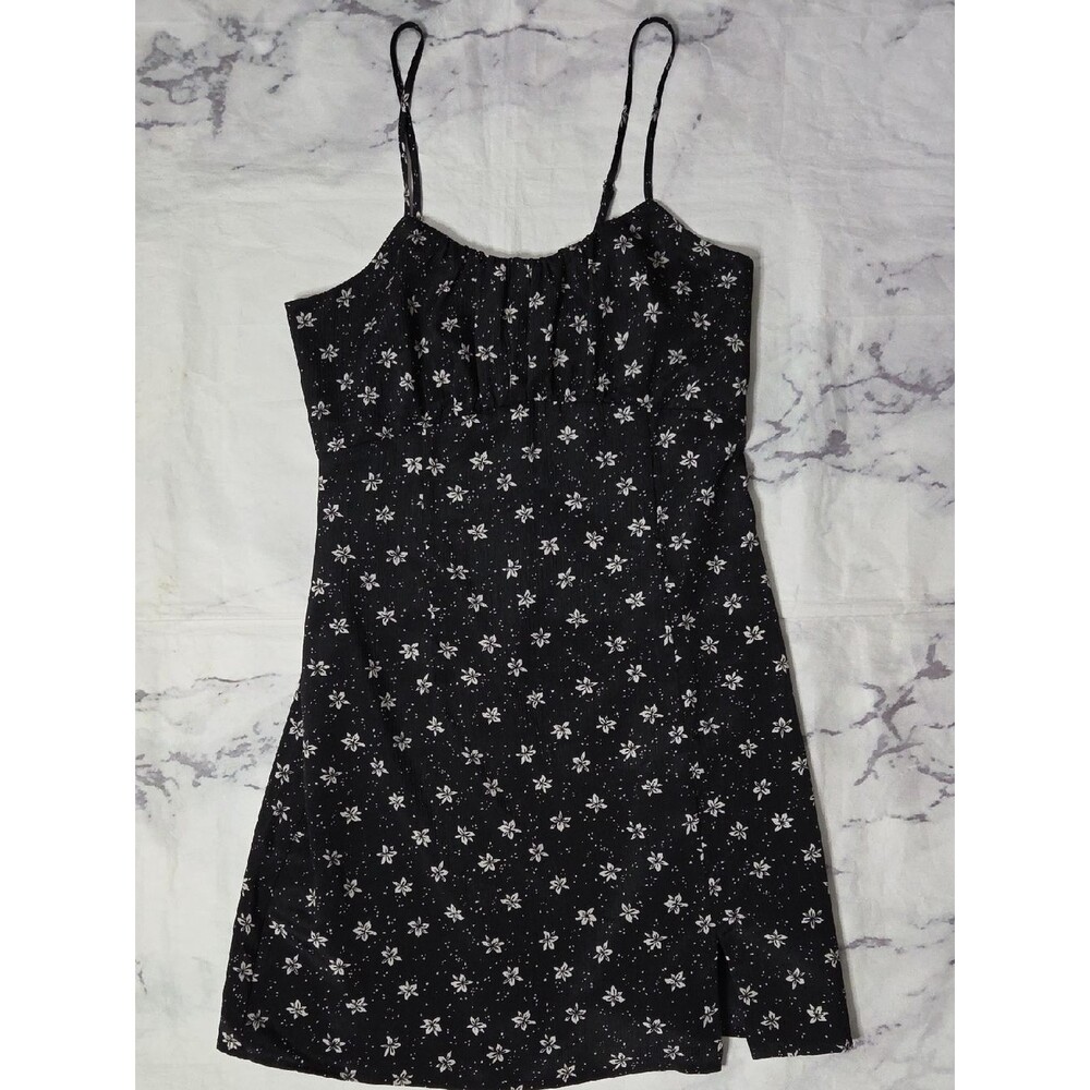 Willow + Root Black Floral Mini Dress